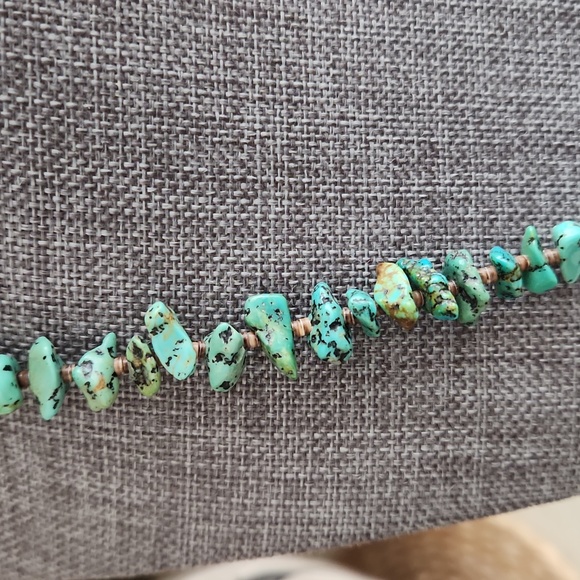 Native American Santo Domingo Chunky Turquoise & Heishi Vintage Necklace  💙🤎 - Picture 4 of 15